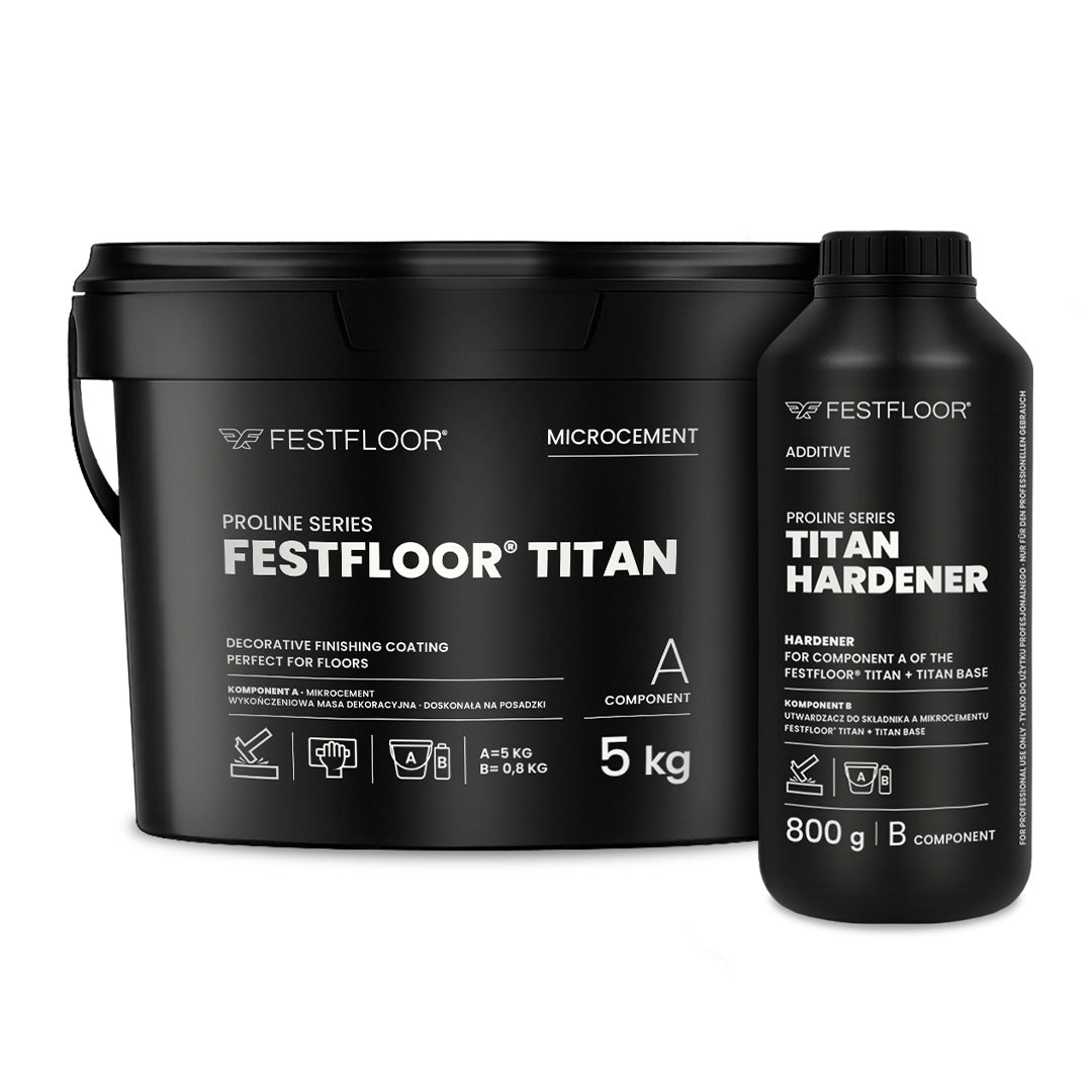 Set mikrocementa za kupaonski pod i pločice FESTFLOOR TITAN - 5m²