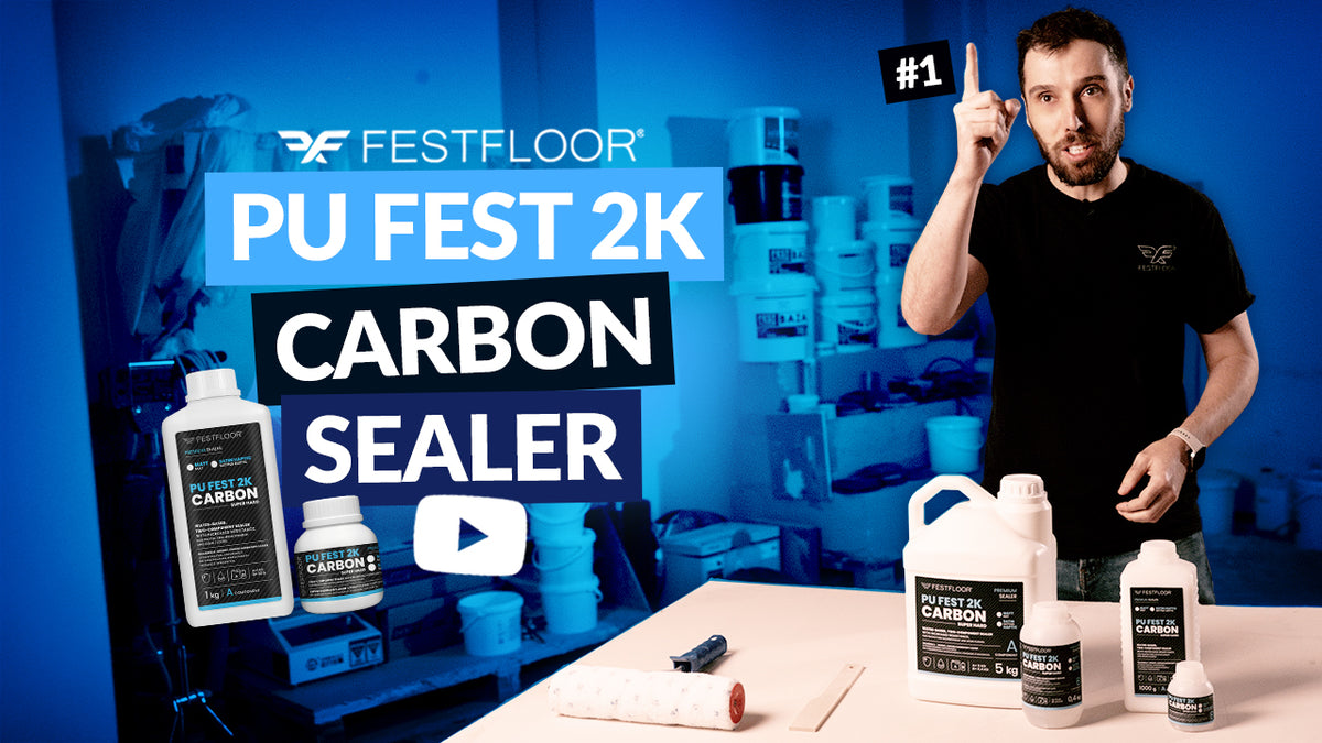 Koji lak za mikrocement? PU FEST 2K CARBON – svojstva, miješanje, primjena